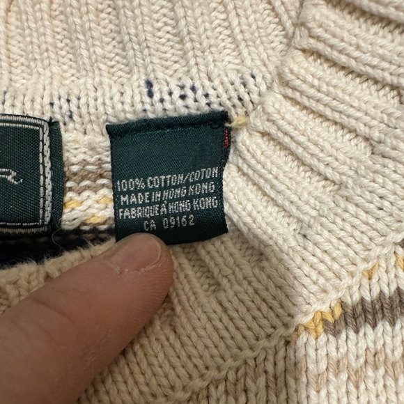 JJ Farmer Vintage 100% Cotton Sweater Size Large - Picture 5 of 6